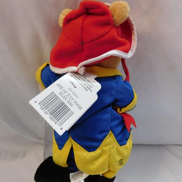 Winnie the Pooh July 4th 2000 Walt Disney World Bean Bag Stuffed Animal - Picture 6 of 10